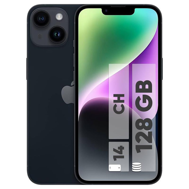 گوشی موبایل اپل مدل iPhone 14 CH/A ظرفیت 128 گیگابایت و رم 6 گیگابایت (Not Active) با کد فعالسازی