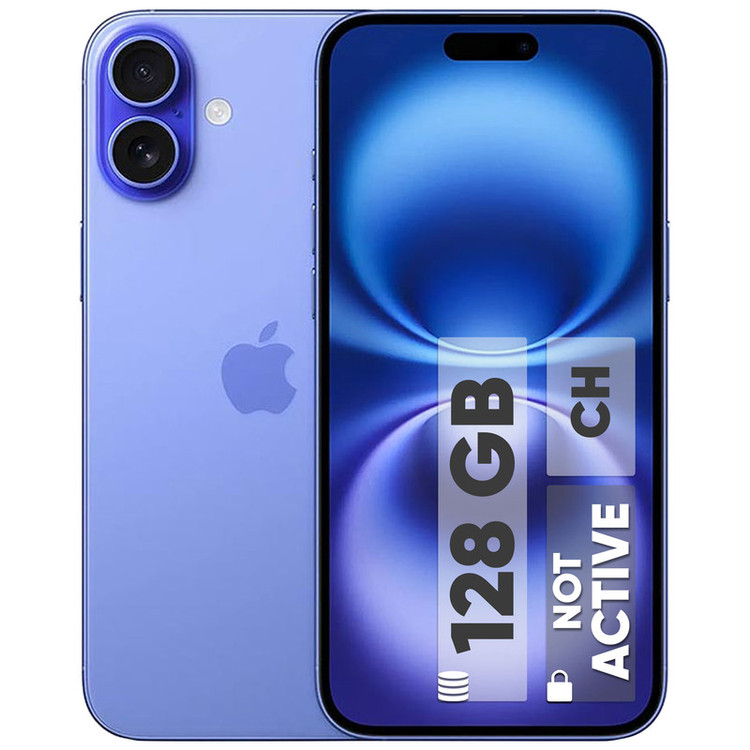 گوشی موبایل اپل مدل iphone 16 not active دو سیم کارت ظرفیت 256 رم 8 گیگابایت - پارت نامبر CH/A با کدفعالسازی