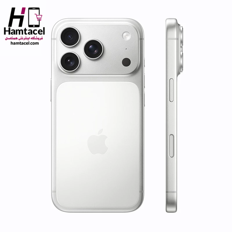 گوشی اپل iPhone 17 Pro Max ZA/A فریم تیتانیوم رنگ نقرهای