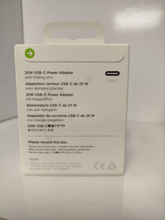 عکس پک اصلی شارژر اپل 20 وات سه پین با ضمانت