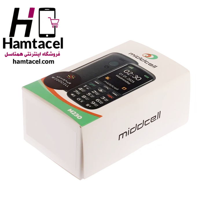 گوشی میدسل M230 - طراحی جمعوجور و بادوام، موبایل اقتصادی با صفحهنمایش کاربرپسند