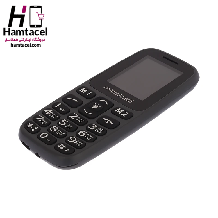 گوشی میدسل مدل M107 - طراحی جمعوجور و بدنه مقاوم، دو سیمکارت، حافظه 32MB