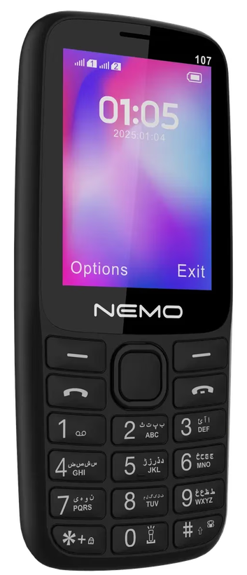 گوشی نمو E107 ظرفیت 64MB رم 32MB